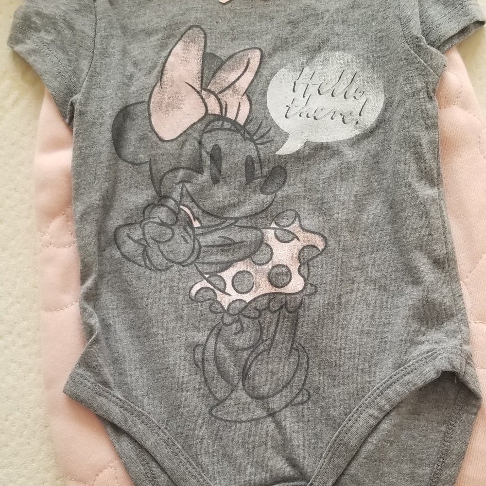 Disney Minnie Mouse 12M Girls 4Pc Outfit NWT - Picture 4 of 5